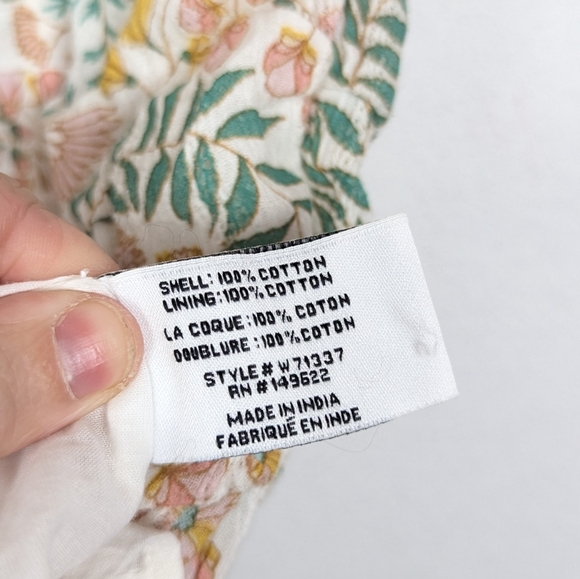 NWT Walter Baker Ecru Josie Floral Print Cotton Mini Dress Size 6 - Picture 7 of 9